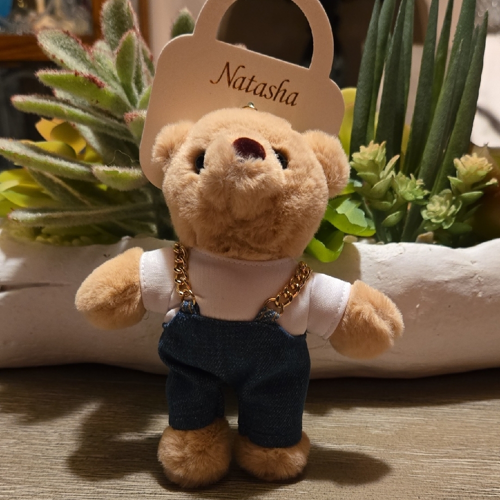Cute Teddy Bear Purse Charm Or Key Chain